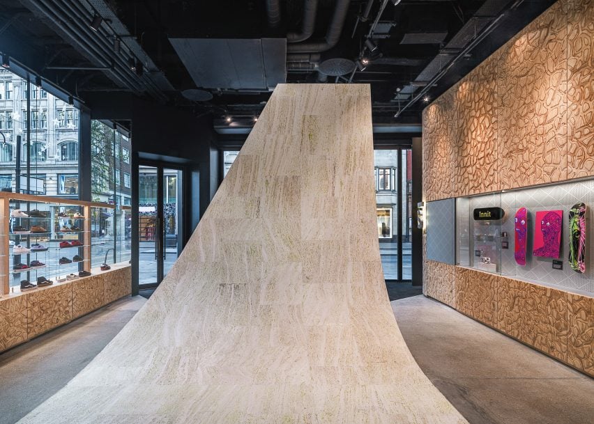 Centrepiece of Vans store in London