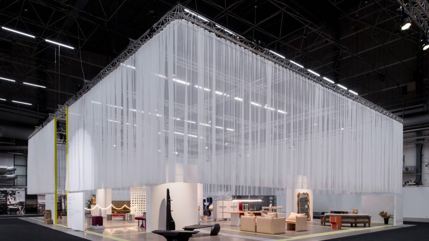 Furniture stand at tradeshow