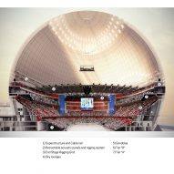 Sectional perspective illustating Avicii Arena renovation