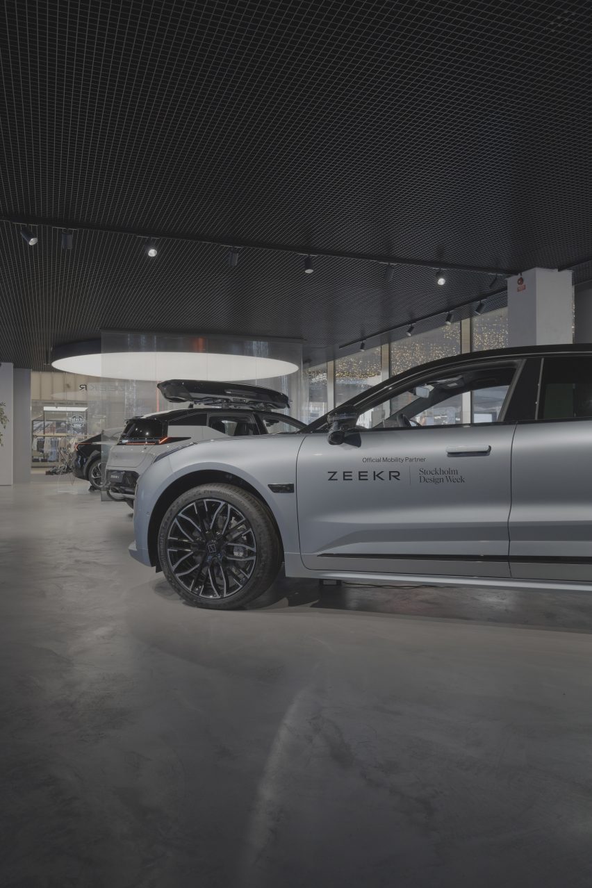 Zeekr showroom at Stockholm Design Week