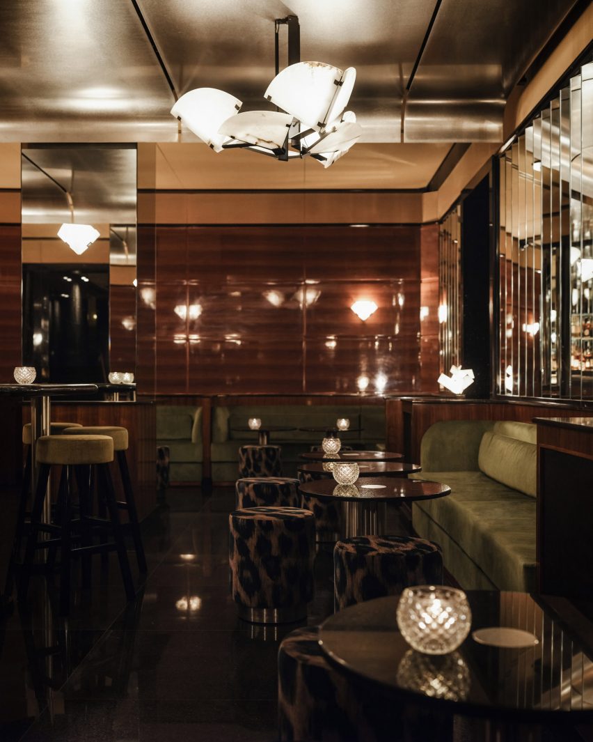 Seating area in Clubroom bar