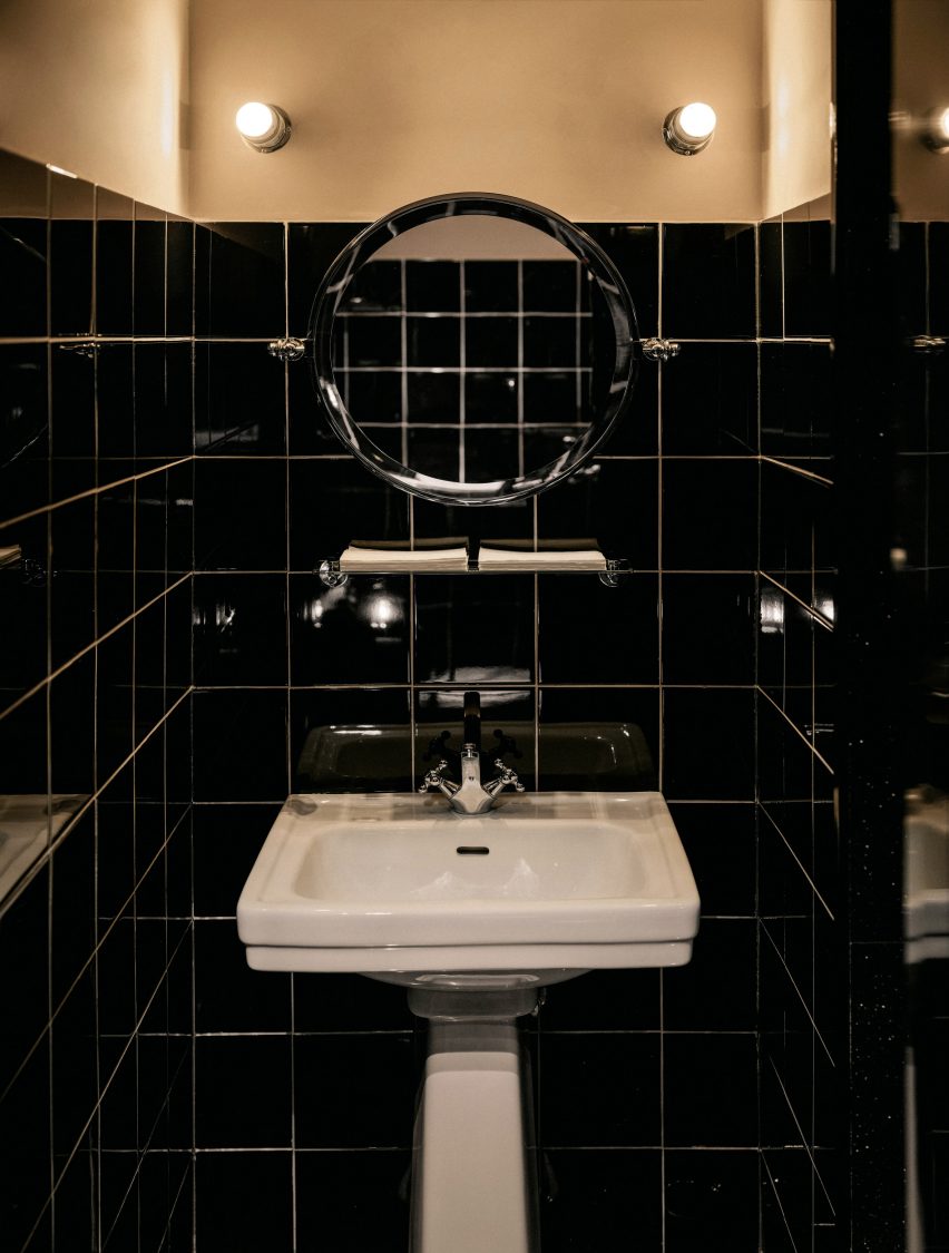 Bathroom of speakeasy in Beirut by Carl Gerges Architects