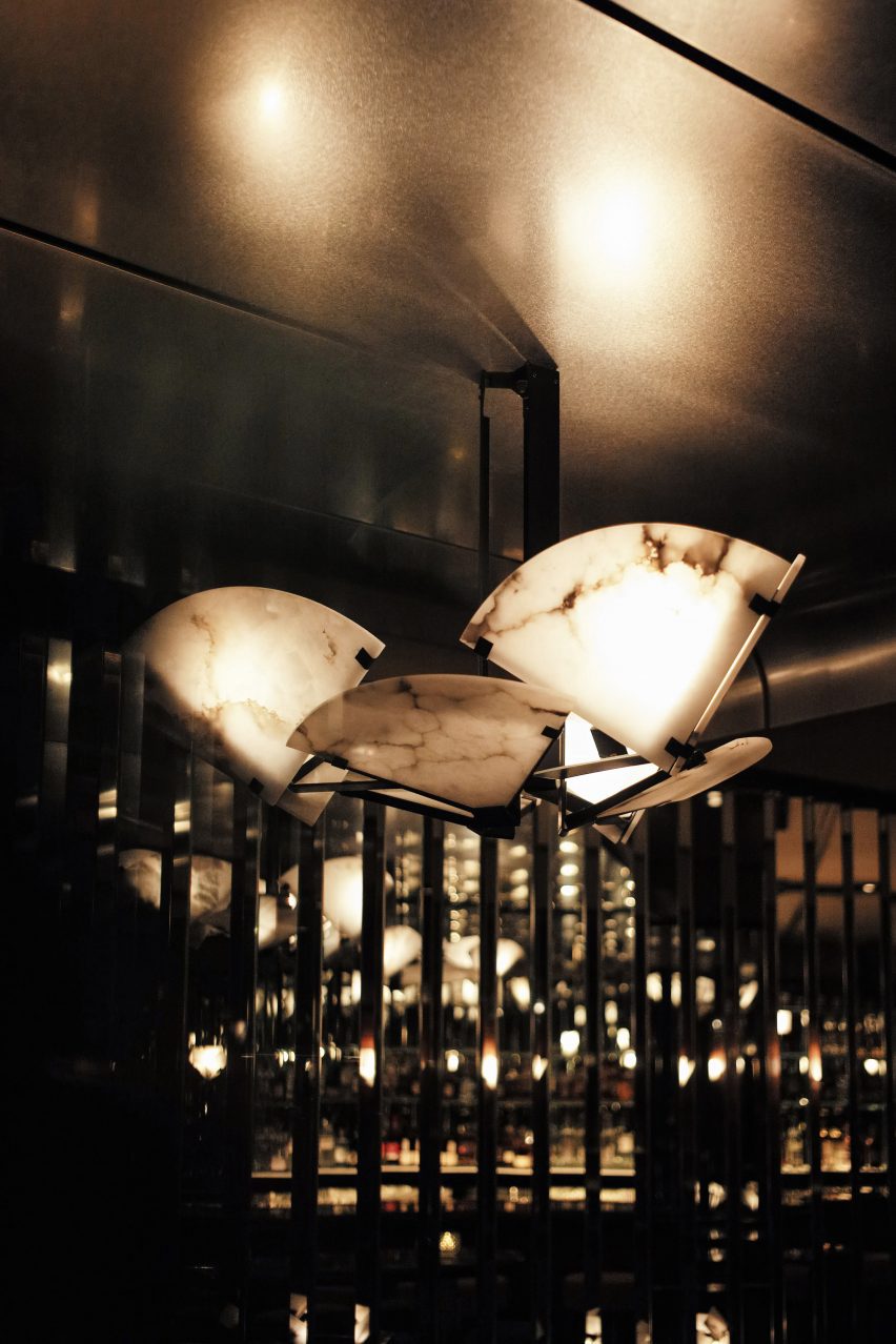 LIght fixtures in speakeasy in Beirut by Carl Gerges Architects