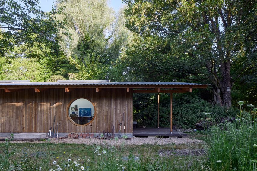 View of studio added to listed home by Cooke Fawcett
