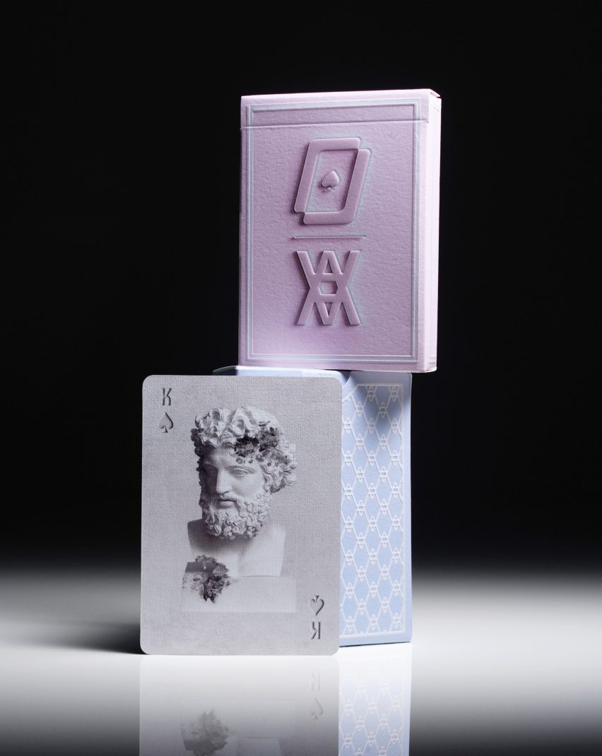 Card and box of WPT Daniel Arsham Poker Set