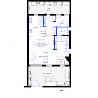 Ground floor plan Cobalt Coach House by Foils