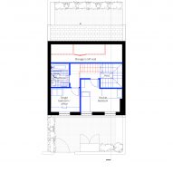 Second floor plan Cobalt Coach House by Foils