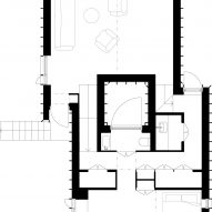 Ground floor plan House with a Hidden Atrium by Förstberg Ling