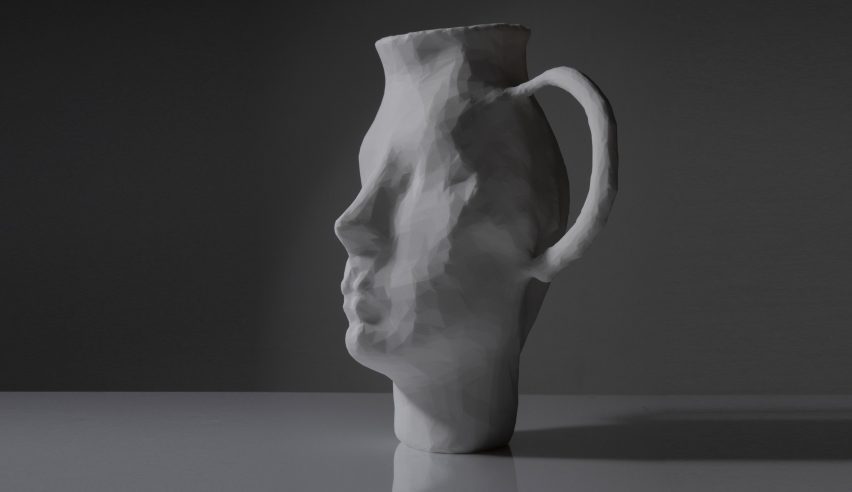 Trophy vase with face in Front's project, AI: Brilliantly Bad!