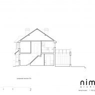 Section of Hemp House extension by Nimtim Architects
