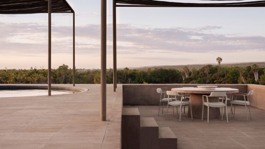 Terrace at Vipp Todos Santos guesthouse by PPA