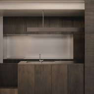 Panelled kitchenette area