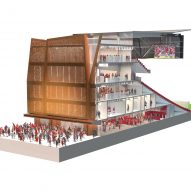 Section of the Kop Stand at Wrexham AFC's STōK Cae Ras stadium by Populous