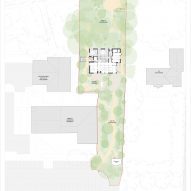 Ground floor plan of Maggie's Cambridge by Niall McLaughlin Architects