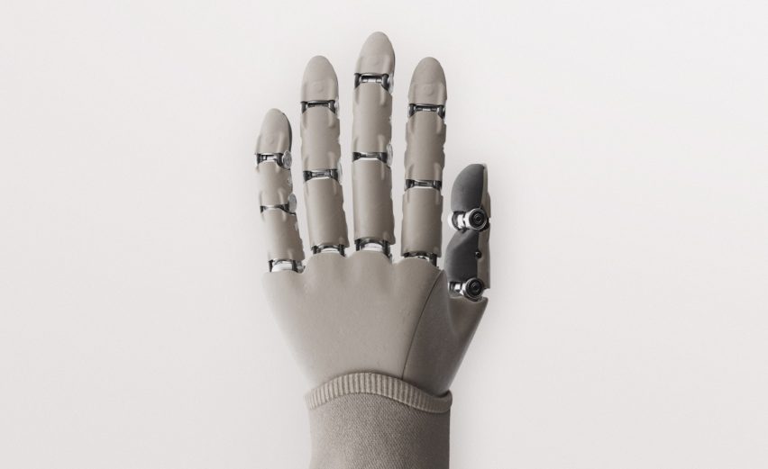 Render of a robot hand