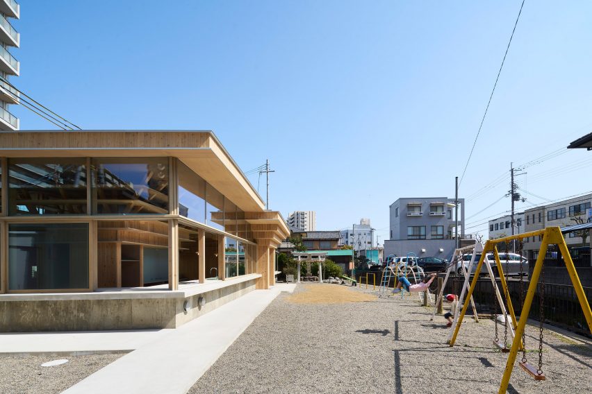 Exterior of Umedacho Community Centre by OHArchitecture