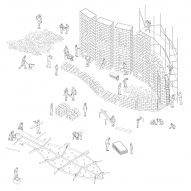 Axonometric of Open Chapel by Christopher Hesse Architects