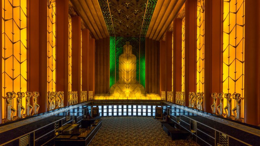 Art Deco interior at the Paramount Theatre in Oakland