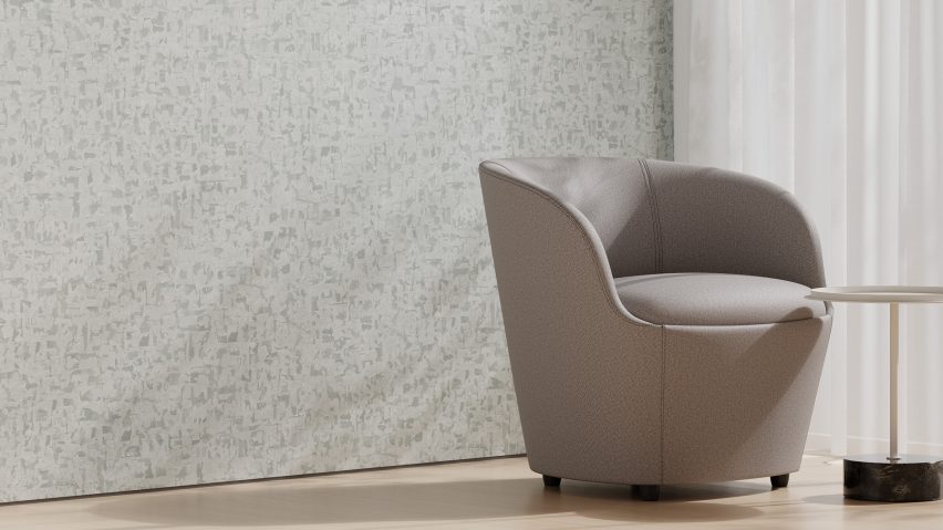 Plaster wallcovering by Designtex