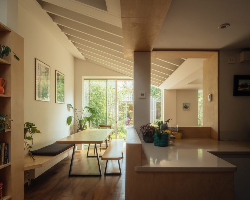 View toward dining area within Hope Villa in London
