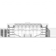 Shanghai Jiao Tong University School of Design Building main hall section