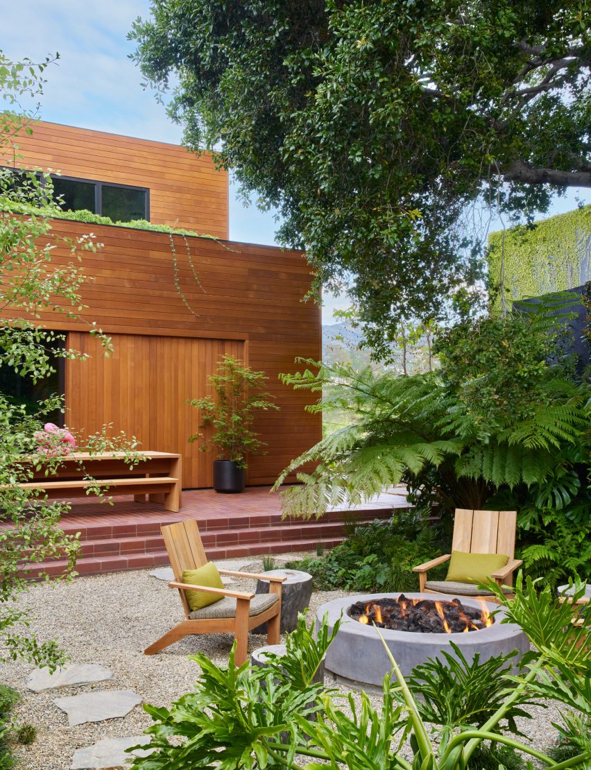 terraced hillside home Los Angeles