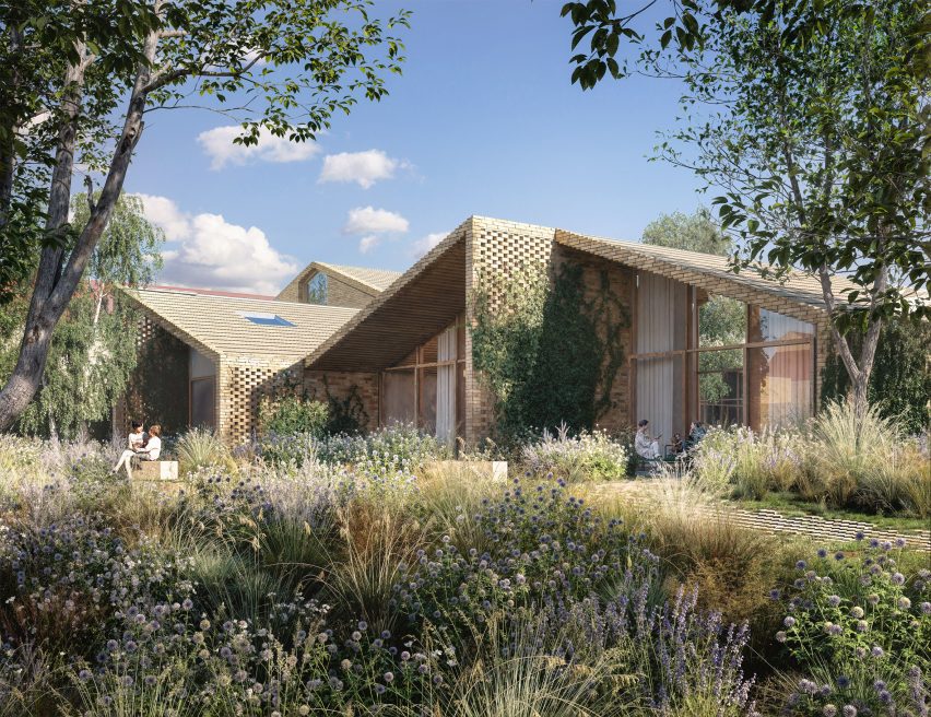 Timber and brick palliative care centre by BIG