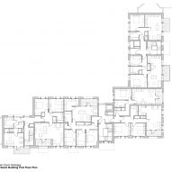 Apartment first floor plan Rowan Court by Satish Jassal Architects