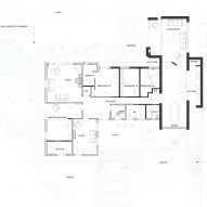 Floor plan of Stone’s Throw house by Mole Architects
