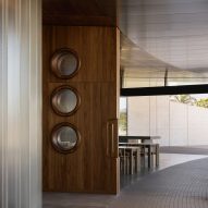 Interior scheme featuring roundels