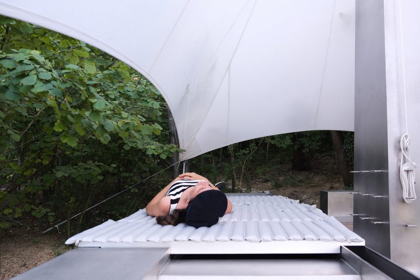 Sleeping area at The Missing Room by Carroccera Collective