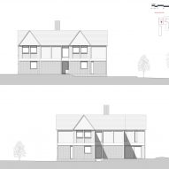 Elevation of Eight Gables by Threefold Architects