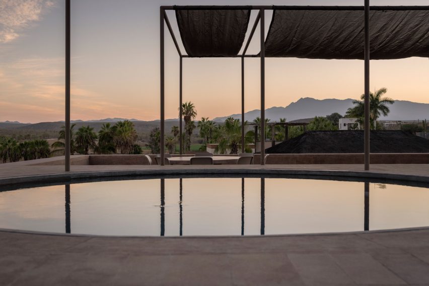 Rooftop pool at a guesthouse in Mexico by PPAA