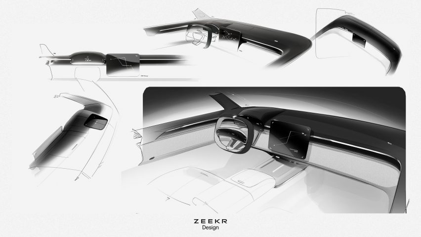 Zeekr design sketches