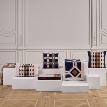 Disrupting Architecture cushions with architectural patterns