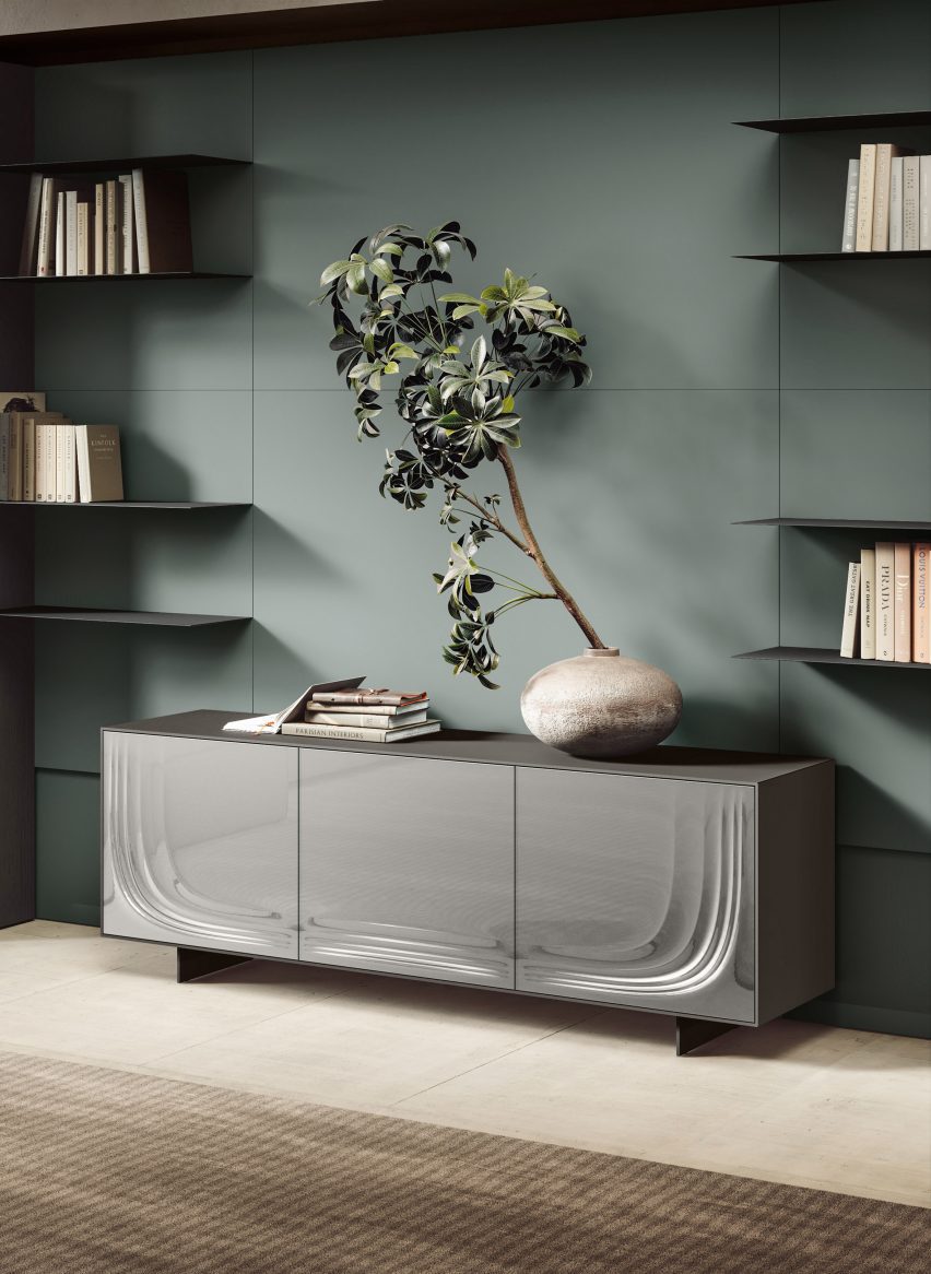 The sideboard featured in a living room