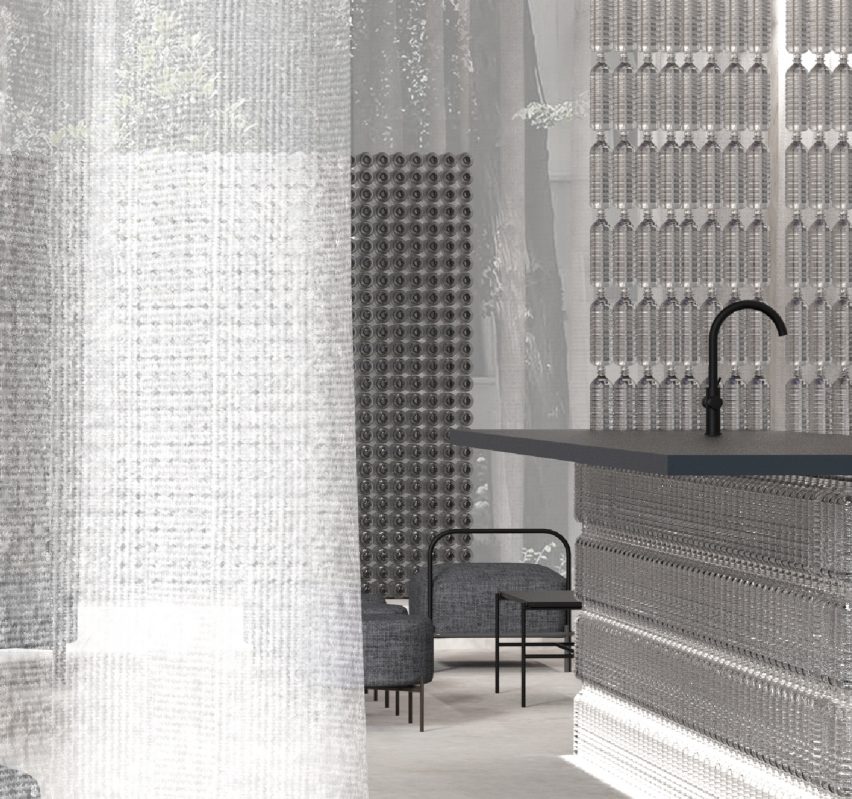 Grohe tap on display inside an installation