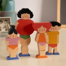 Photo of wooden human blocks by House Humbaba
