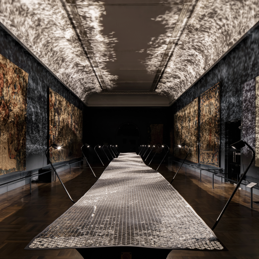 Foil installation for London Design Festival in 2016 by Beneamin Hubert