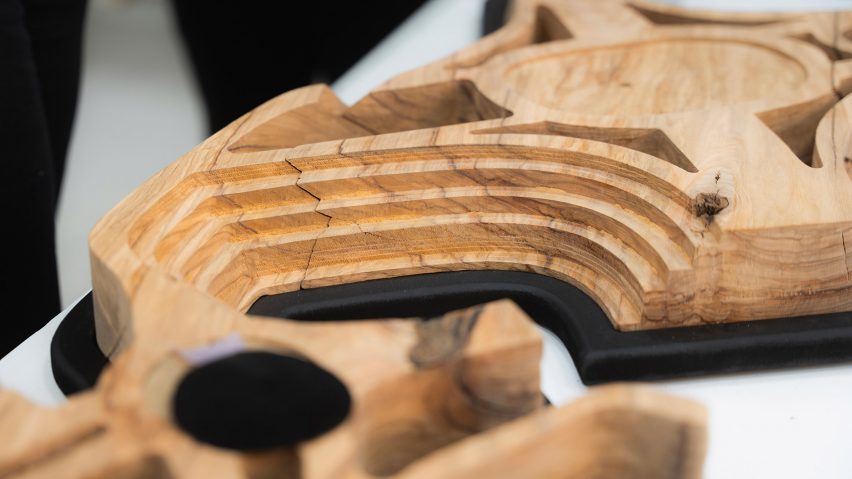 Close up photo of woodwork