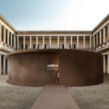 Photo of Lavazza installation in courtyard