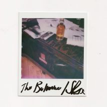 Photo of a polaroid of a bottle of The Balvenie whisky