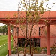 Red pillars