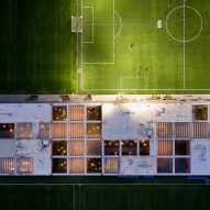 Birds view of soccer complex