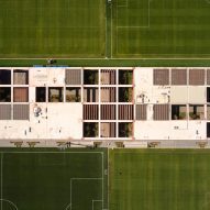 Birds view of soccer complex