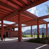 Red pergola