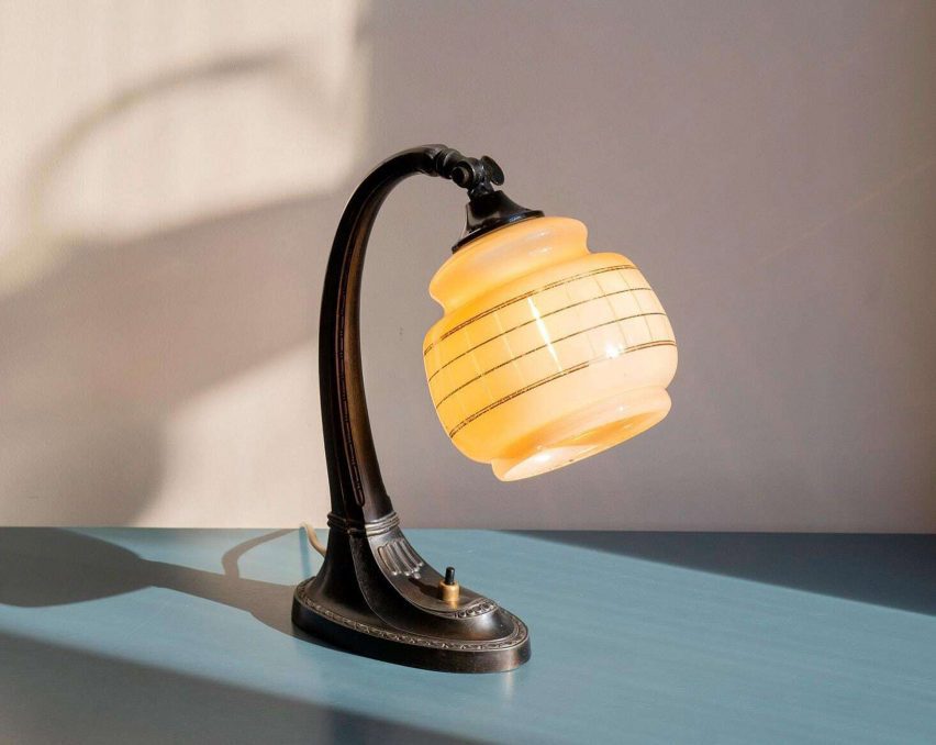 Art deco desk lamp