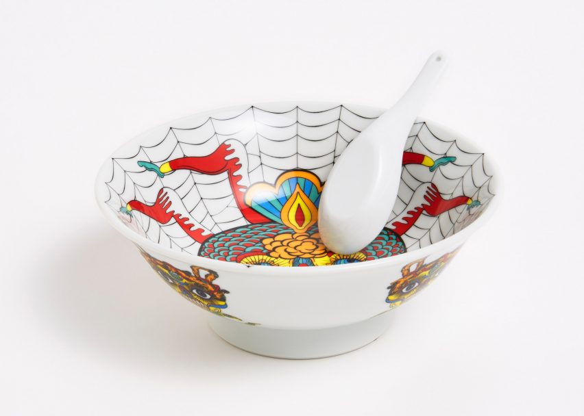 Ramen bowl by Keiichi Tanaami