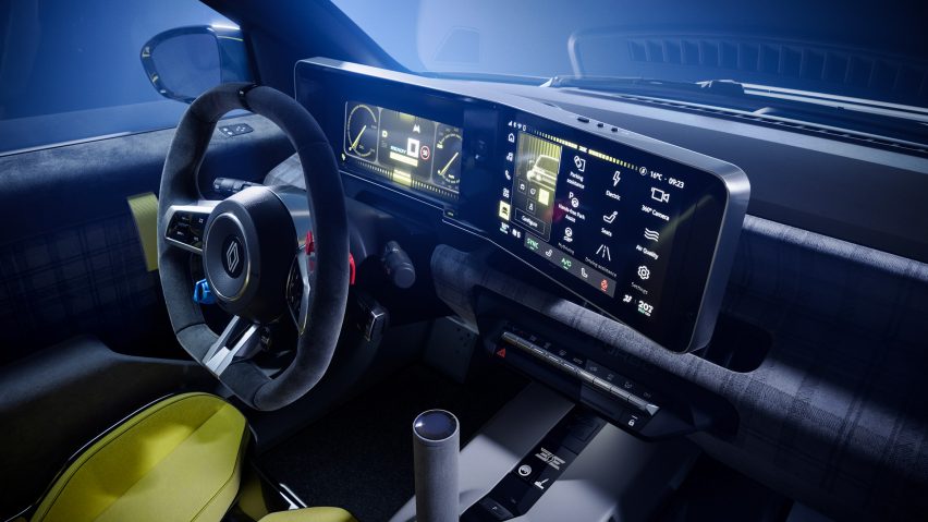 Render of Renault 5 Turbo 3E interior