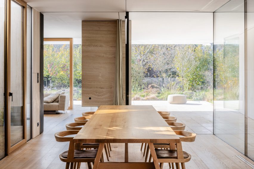 Timber dining table